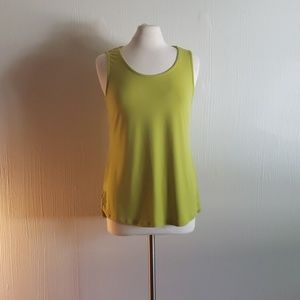 Joan Vass bright green tank top